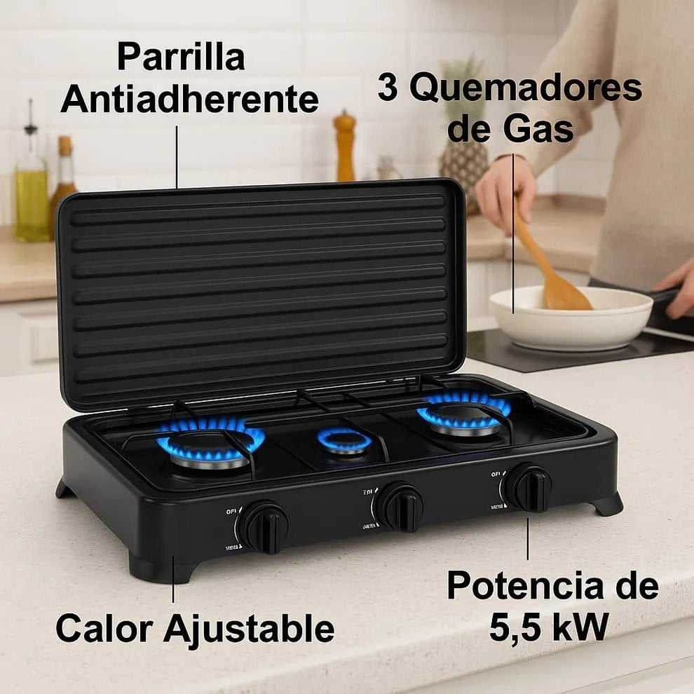 ESTUFA 3 BOQUILLAS - SOKANY🔥