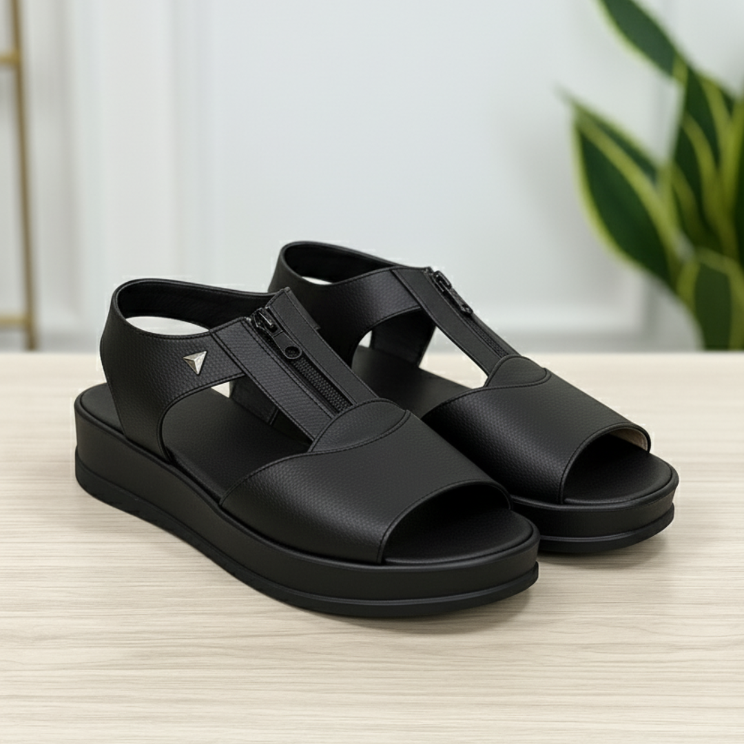 SANDALIA VELESA CON CIERRE PLANTA CONFORT✔