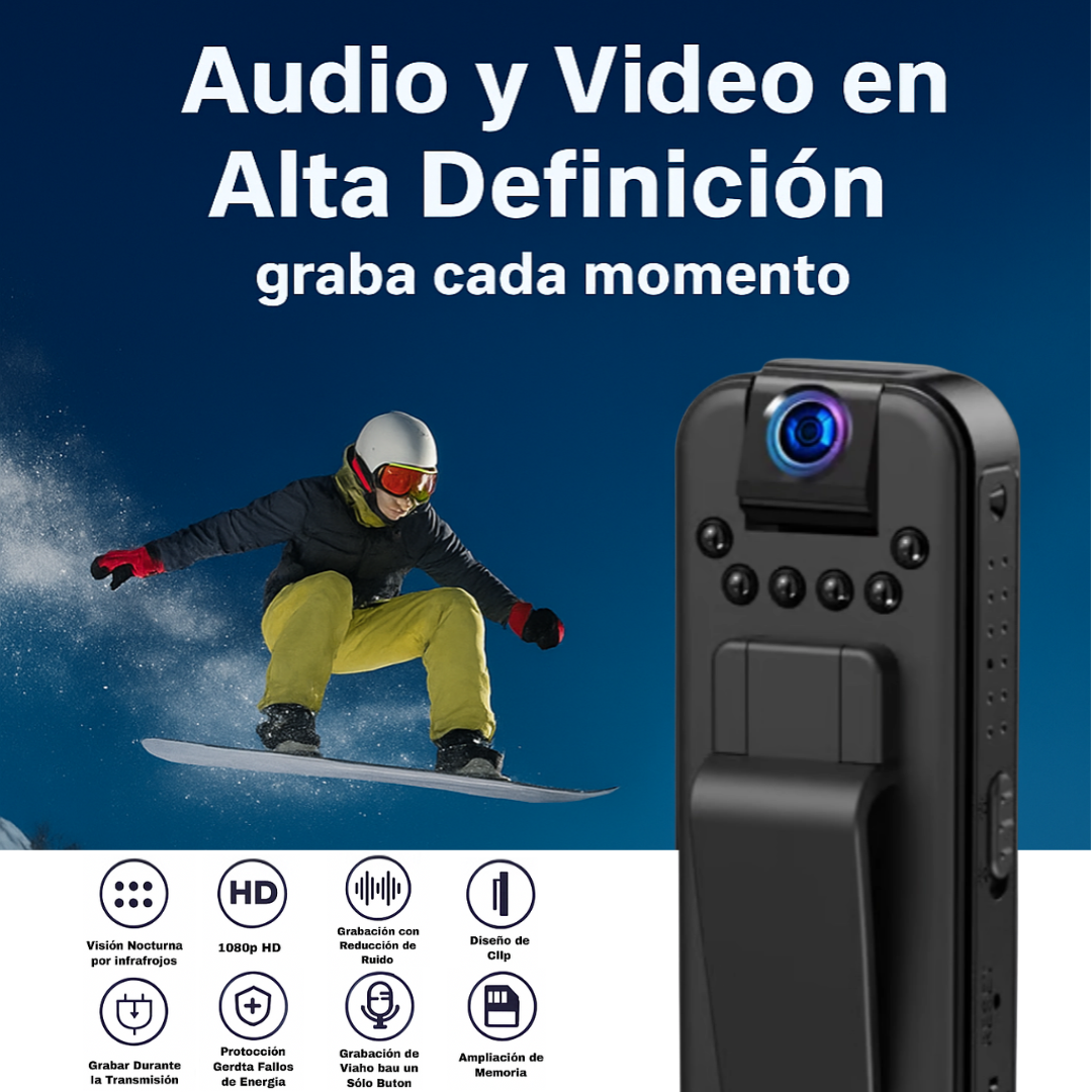 Mini Cámara Corporal HD📷️ Oferta flash⚡Casi agotado🔥