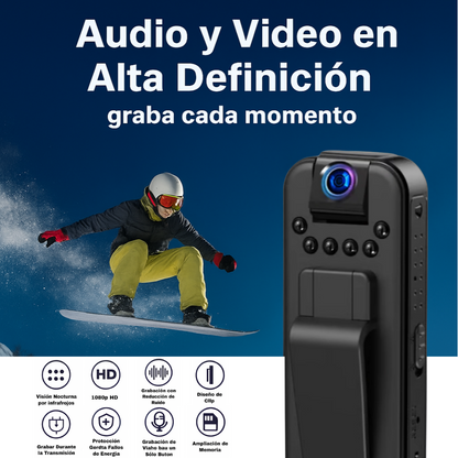 Mini Cámara Corporal HD📷️ Oferta flash⚡Casi agotado🔥
